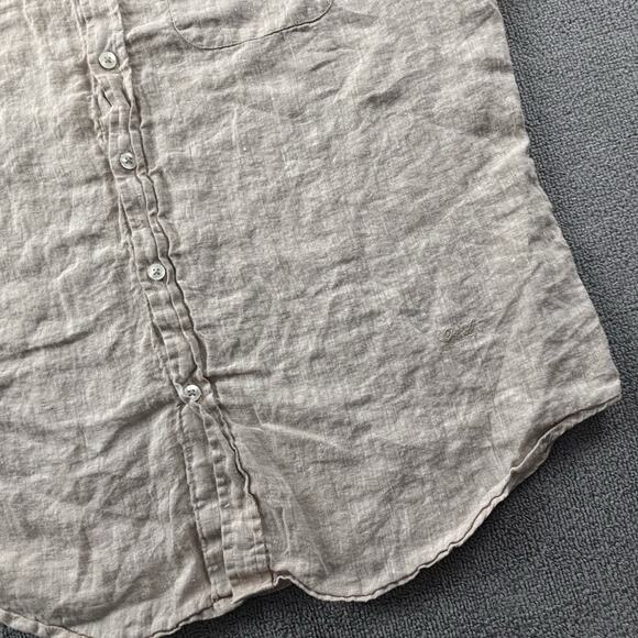 Porter And Ash Shirt Adult Extra Large Brown Button Up Short Sleeve Casual Men's - Picture 5 of 14